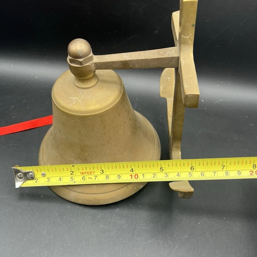Vintage Brass Anchor with Bell 7